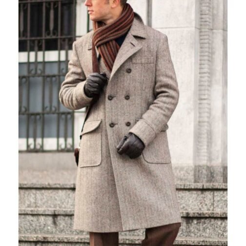 Ulster Brown Wool Coat - Image 2