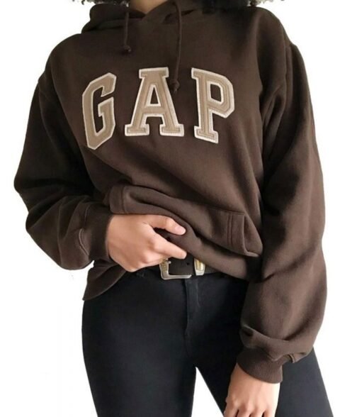 Unisex GAP Brown Pullover Hoodie - Image 3