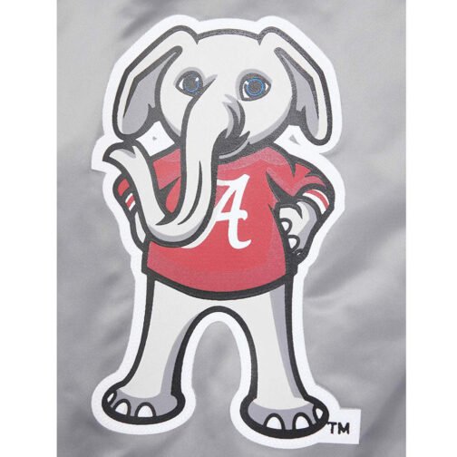 University of Alabama Classic Rib Satin Jacket - Image 5