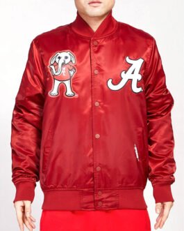 University of Alabama Classic Red Satin Jacket