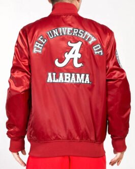 University of Alabama Classic Red Satin Jacket