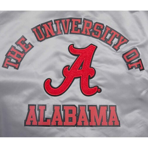 University of Alabama Classic Rib Satin Jacket - Image 9