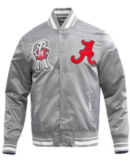 University of Alabama Classic Rib Satin Jacket