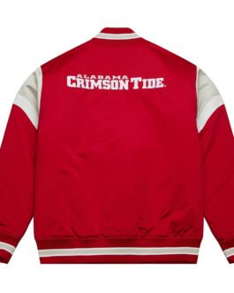University of Alabama Heavyweight Red Satin Jacket