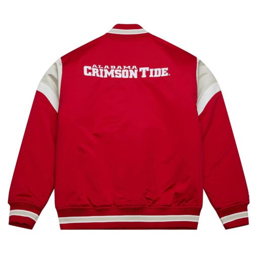 University of Alabama Heavyweight Red Satin Jacket - Image 2