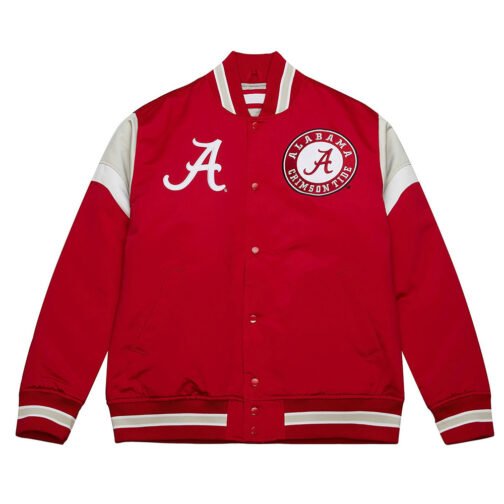 University of Alabama Heavyweight Red Satin Jacket