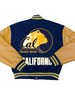 University of California Golden Bears Navy and Yellow Varsity Jacket