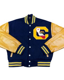 University of California Golden Bears Navy and Yellow Varsity Jacket