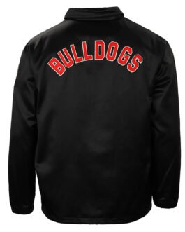 University of Georgia Black Satin Windbreaker