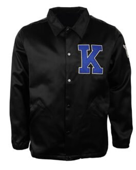 University of Kentucky Black Satin Windbreaker