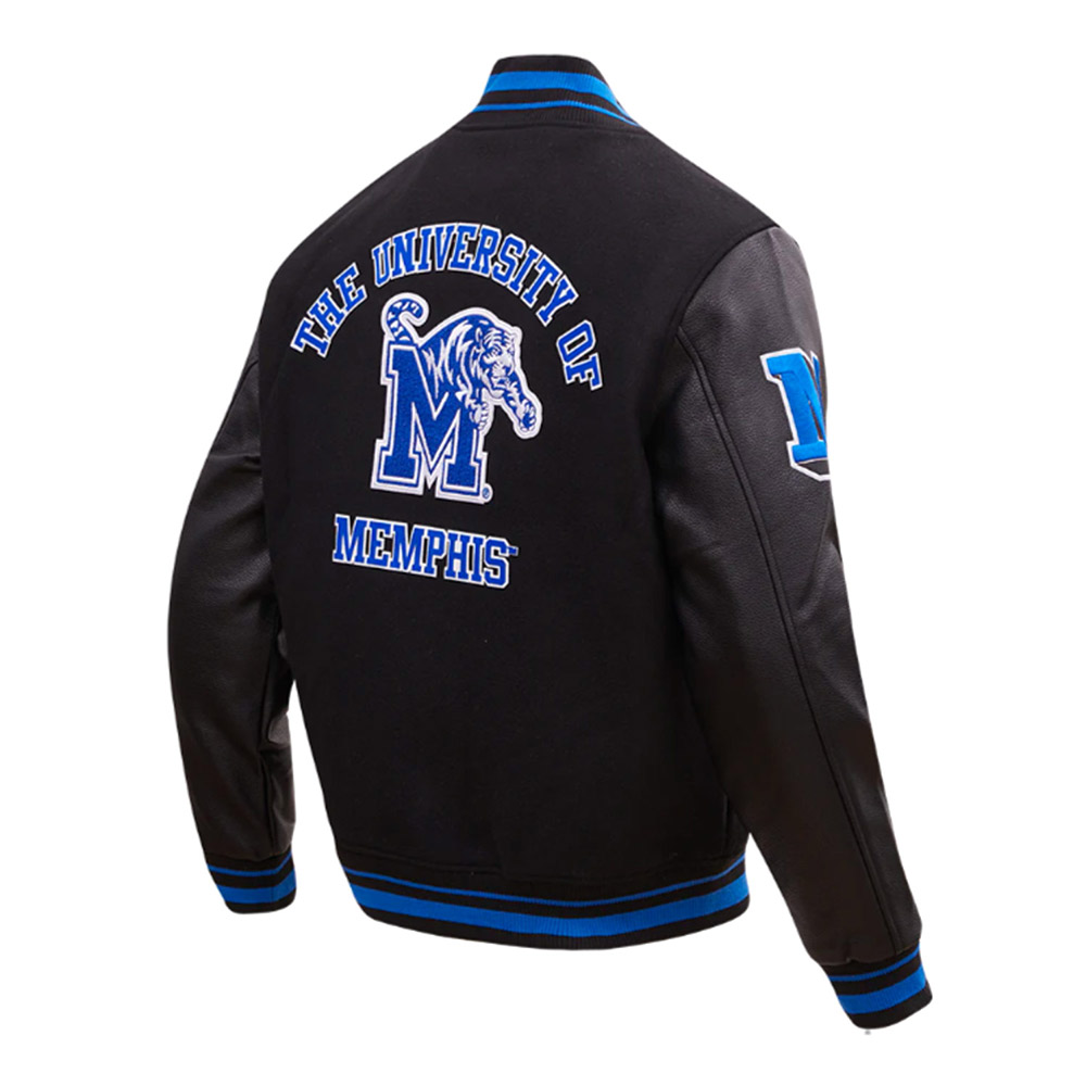 University of Memphis Classic Black Varsity Jacket - Image 4
