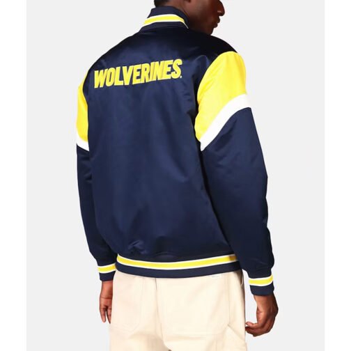 University of Michigan Heavyweight Satin Jacket - Image 6
