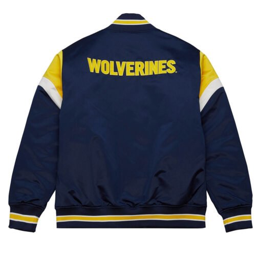 University of Michigan Heavyweight Satin Jacket - Image 4