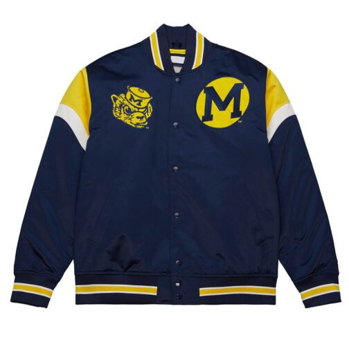 University of Michigan Heavyweight Satin Jacket - Image 2