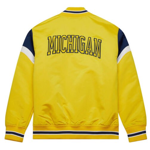 University of Michigan Heavyweight Satin Jacket - Image 3