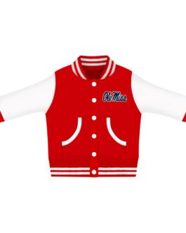University of Mississippi Ole Miss Rebels Varsity Wool/Leather Jacket