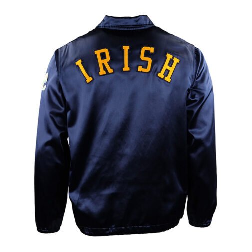 University of Notre Dame Kelly Green Satin Windbreaker - Image 3