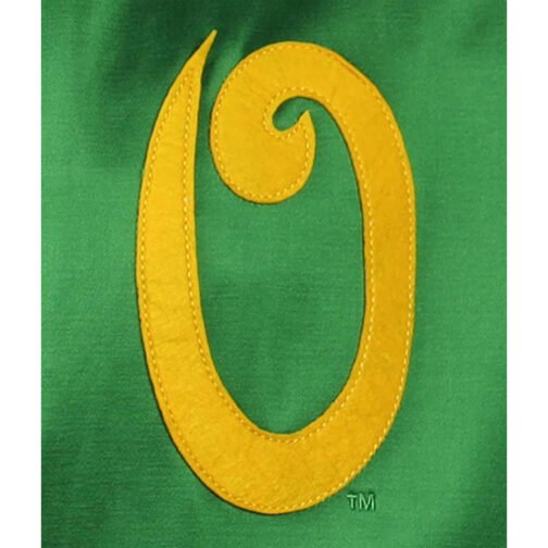 University of Oregon Green Satin Windbreaker - Image 5