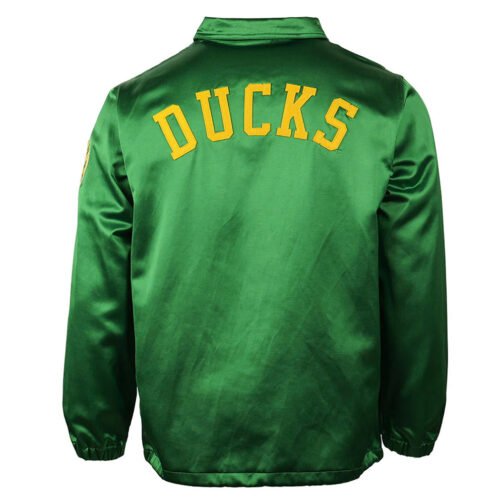 University of Oregon Green Satin Windbreaker - Image 2