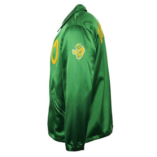 University of Oregon Green Satin Windbreaker - Image 3