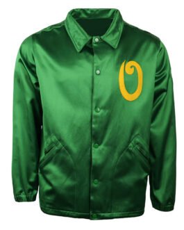 University of Oregon Green Satin Windbreaker
