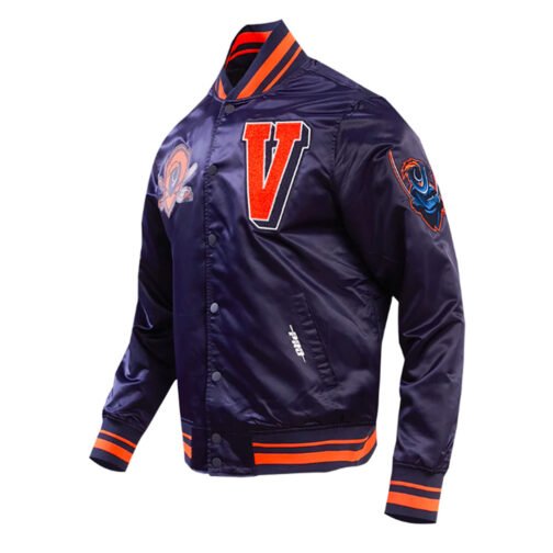 University of Virginia Classic Rib Satin Jacket - Image 3