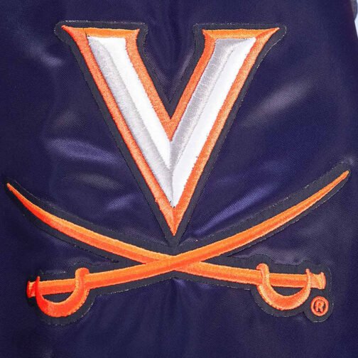 University of Virginia Classic Rib Satin Jacket - Image 8