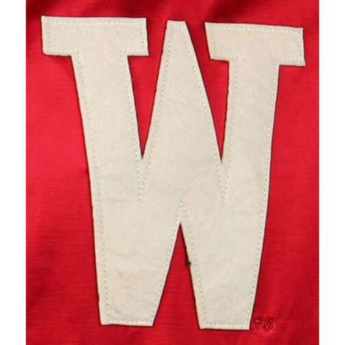 University of Wisconsin Red Satin Windbreaker - Image 5