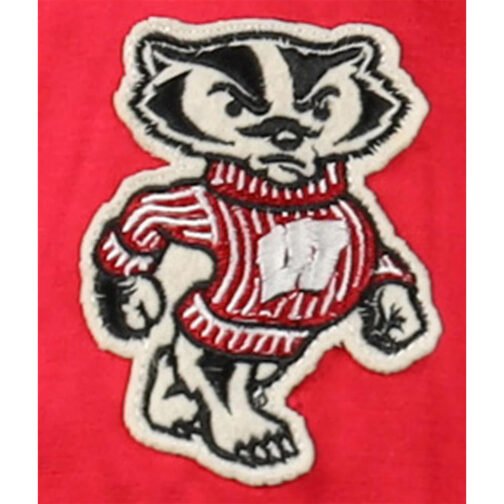 University of Wisconsin Red Satin Windbreaker - Image 6