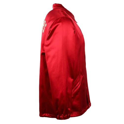 University of Wisconsin Red Satin Windbreaker - Image 3