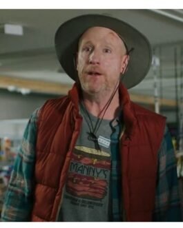 Matt Walsh Unplugging Orange Puffer Vest