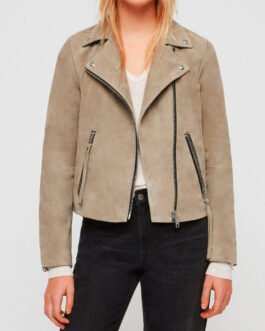 Bad Sisters Eva Birthistle Brown Suede Jacket