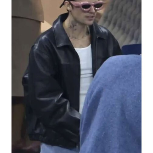 Us Open Justin Bieber Leather Jacket - Image 6