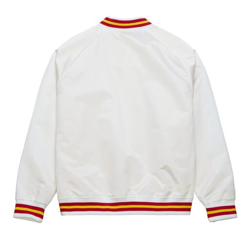 USC Trojans White Lightweight Satin Jacket - Image 2