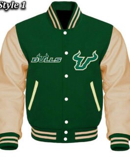 South Florida Bulls Green Varsity Jacket