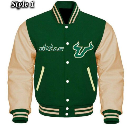 South Florida Bulls Green Varsity Jacket