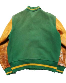 USF Green and Tan Varsity Jacket