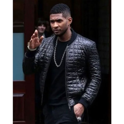 Usher Quilted Leather Jacket - Image 4
