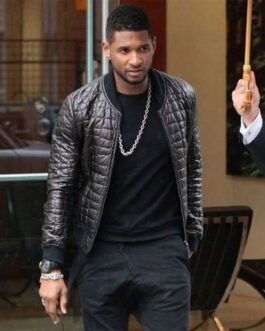 Usher Quilted Leather Jacket