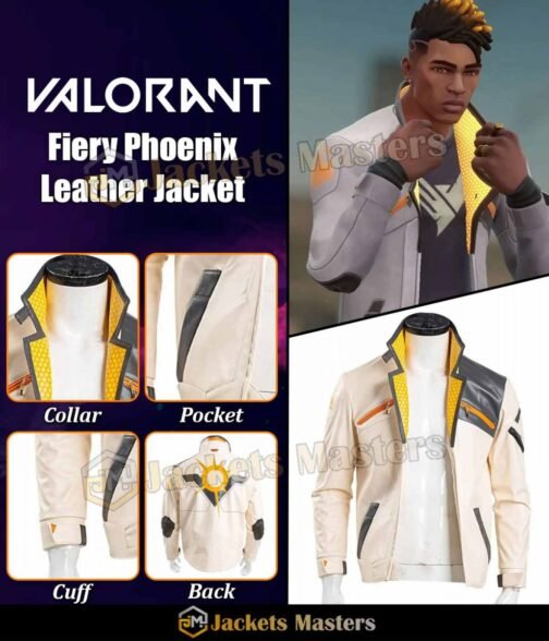 Valorant Phoenix Leather Jacket - Image 15