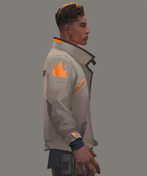 Valorant Phoenix Leather Jacket - Image 8