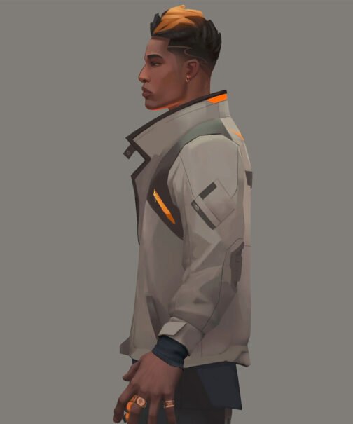 Valorant Phoenix Leather Jacket - Image 9