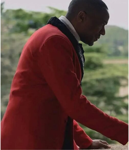 J. August Richards Vampire Academy Velvet Red Coat - Image 3