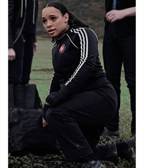 Sisi Stringer Vampire Academy Track Black Jacket - Image 4