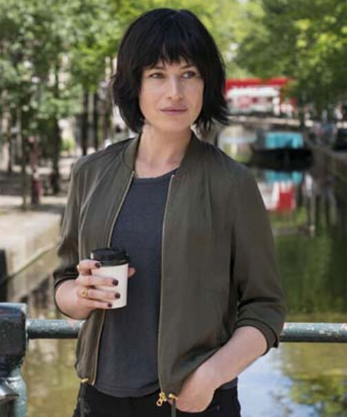 Van Der Valk Maimie Mccoy Green Bomber Jacket - Image 4