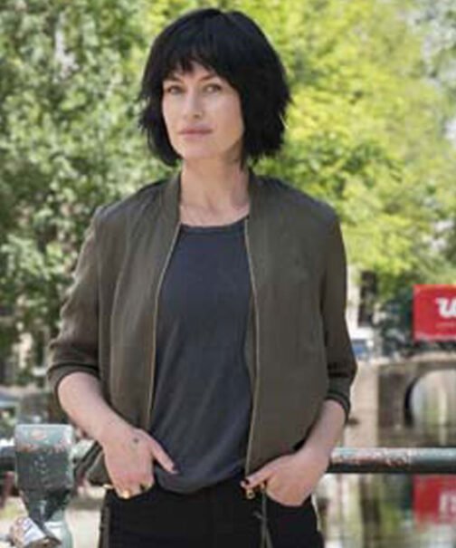Van Der Valk Maimie Mccoy Green Bomber Jacket - Image 5