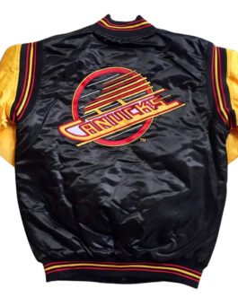 Vancouver Canucks Black and Gold Skate Jacket