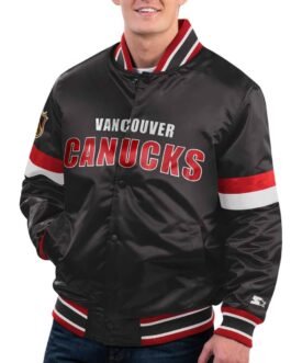 Diveplay Vancouver Canucks Black Jacket