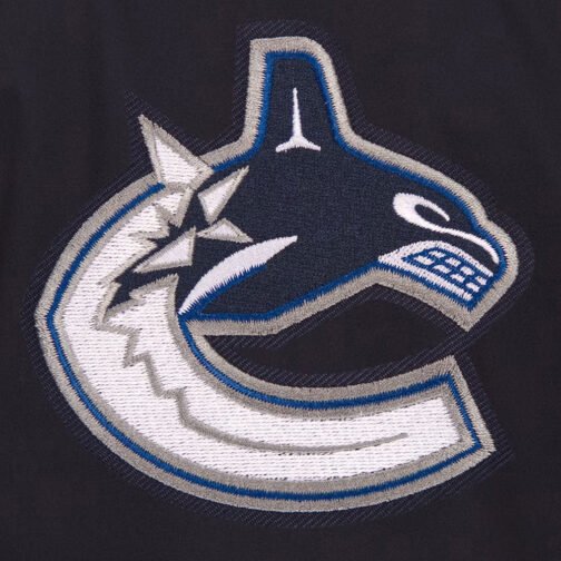 Vancouver Canucks Workwear Navy Cotton Jacket - Image 3