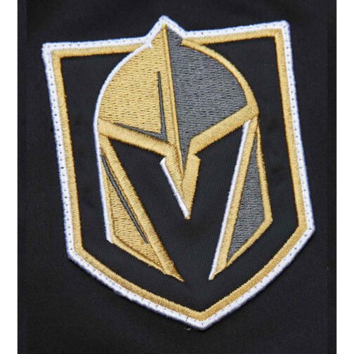 Vegas Golden Knights Current Logo Black Bomber Satin Jacket - Image 3